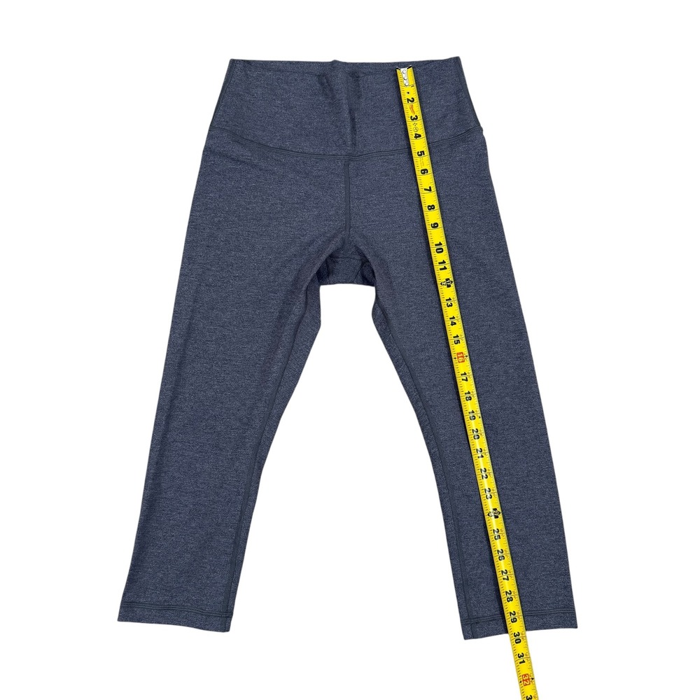 Lululemon Wunder Under Crop Leggings Gray Size 10 Women's High Rise Athleisure - Picture 7 of 8